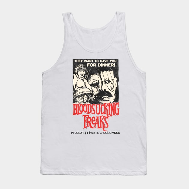 Bloodsucking Freaks // Cult Horror Movie Tank Top by darklordpug